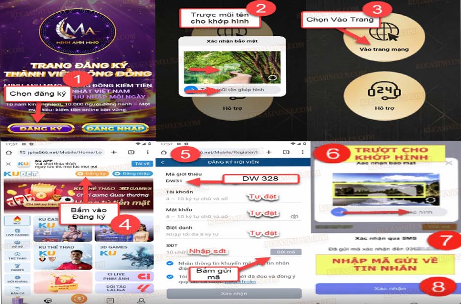 Hướng dẫn đăng ký Ku Casino nhanh chóng, an toàn